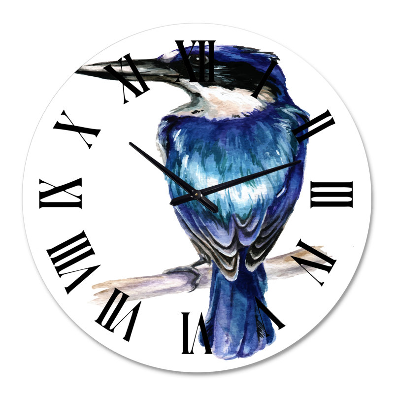 Style Martin-pêcheur - horloge murale traditionnelle, Surdimensionné
