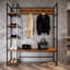 Adelphie 140 cm W Hall Tree with Storage Bench and Shoe Storage