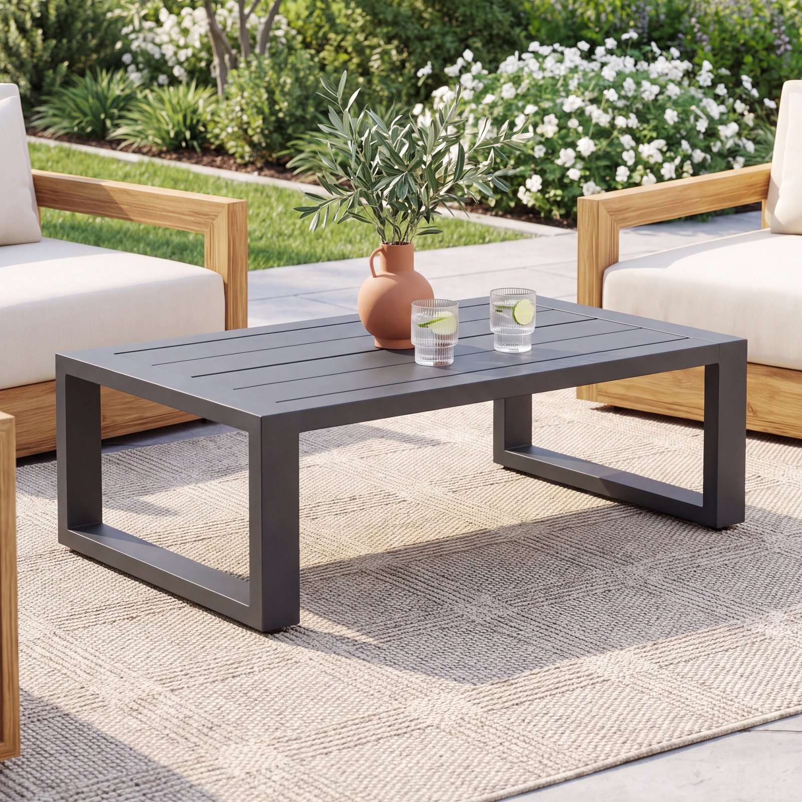 Georgie 54.13 " Patio Table