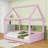 Full Upholstered Daybed with LED Light-1503821791