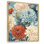 Symphonie de chrysanthèmes blancs et bleus - impression
