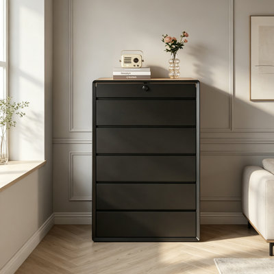 Coffret à bijoux moderne et luxueux de 80 cm (31,5 po) avec plusieurs tiroirs – Plateau vitré en verre trempé couleur thé avec bande lumineuse tactile tricolore, compartiments à bijoux amovibles en velours, vitrine à bijoux grande capacité pour chambre à coucher