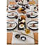 Chemin de table - naturel - 100% lin, point ajouré, classique, commode / salle à manger, printemps / Pâques