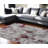 Red and Gray Abstract Area Rug-736359597