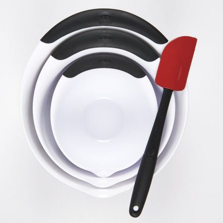 Good Grips 3-Piece Mixing Bowl Set, Black