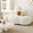 Cloud-Shaped Bouclé Sofa, Modern Cream-Style Irregular Loveseat