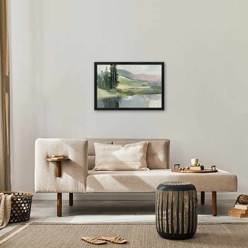 «Pastel Countryside» - reproduction d'art murale - affiche de galerie, H 24 po x l 32 po