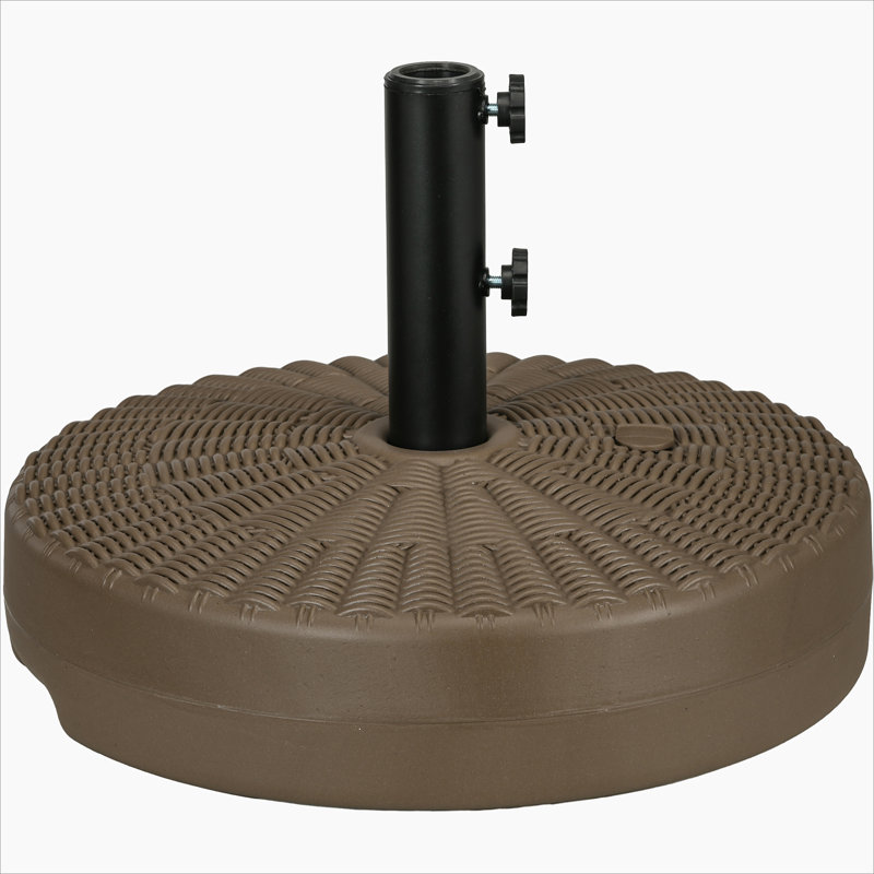 Base de parasol polyvalente robuste pour les espaces extérieurs, améliorant la stabilité et le style.
