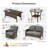4 - Person Patio Conversation Sets With Cushions-1880140168