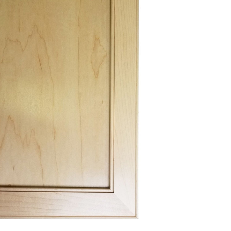 Lakecrest Villa Bead Panel Recessed Frameless 3 Door Medicine Cabinet with Adjustable Shelves, Unfinished Wood
