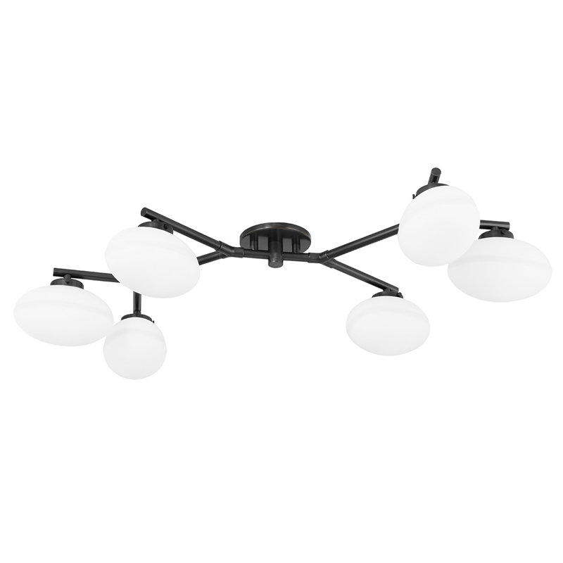 Wagner 6 - Light Semi Flush, Old Bronze