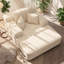 Canapé-lit convertible en velours côtelé l 60,2 po x P 48,5 po x H 28,4 po Timo