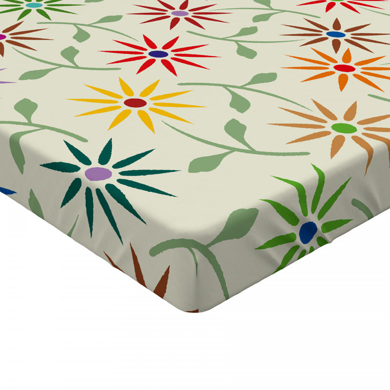 Drap-housse floral floral/fleur, Simple