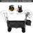 Extra Large Collapsible Wagon W/removable Canopy, 250lbs Foldable Garden Cart W/rear Storage, Big Wheel&adjustable Handles-100706637