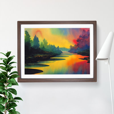 Colourful Forest Stream Vol.1 - Single Picture Frame Print