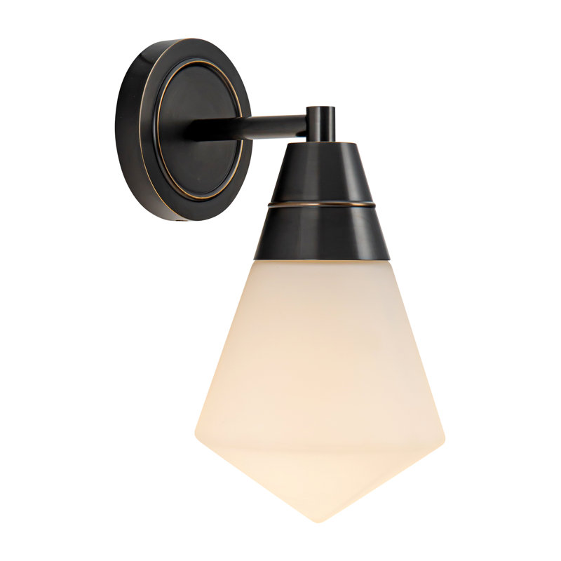 Willard 1 - Light Bath Sconce, Urban Bronze, Matte Opal