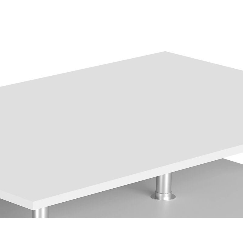 Cliatt Coffee Table with Storage, White
