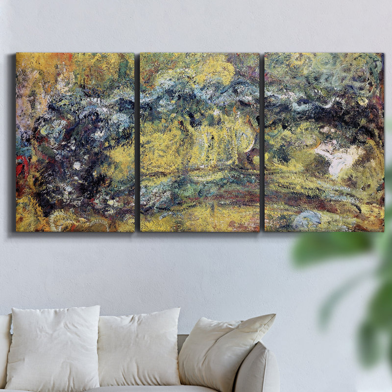 Ice Twine II sur toile, 3 pièces, H 60 po x l 120 po x P 2 po