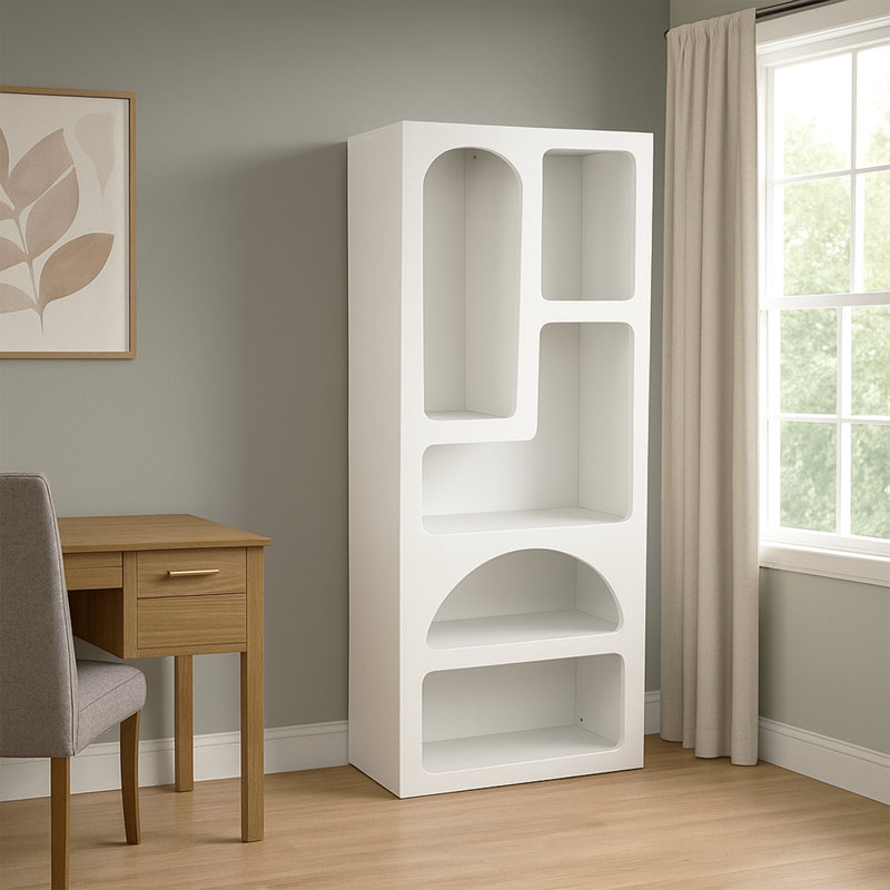 Avenel 59'' H x 24'' W Bohemian Geometric Bookcase