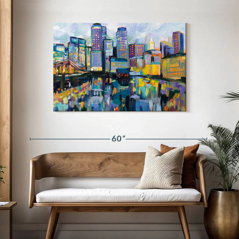 Sireci Boston Harbor, 30" H x 45" W