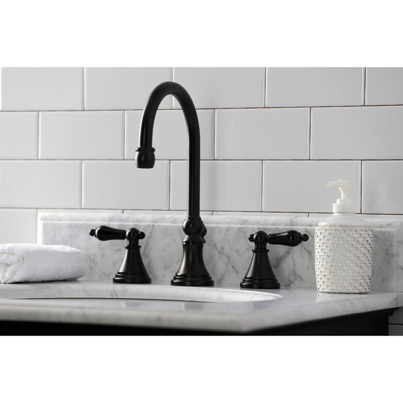 Robinet de salle de bain espacé avec ensemble de drain Duchess, Bronze huilé
