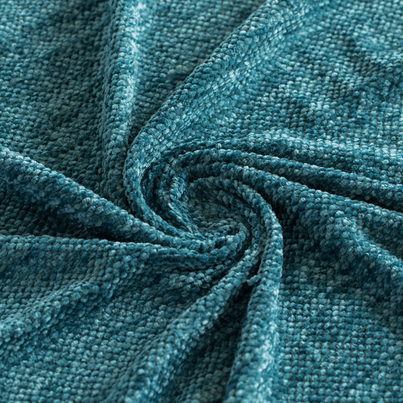 Jeté décoratif - tricot doux 50 x 60 po avec bords frangés pour une touche douillette à votre espace de vie, Bleu marine