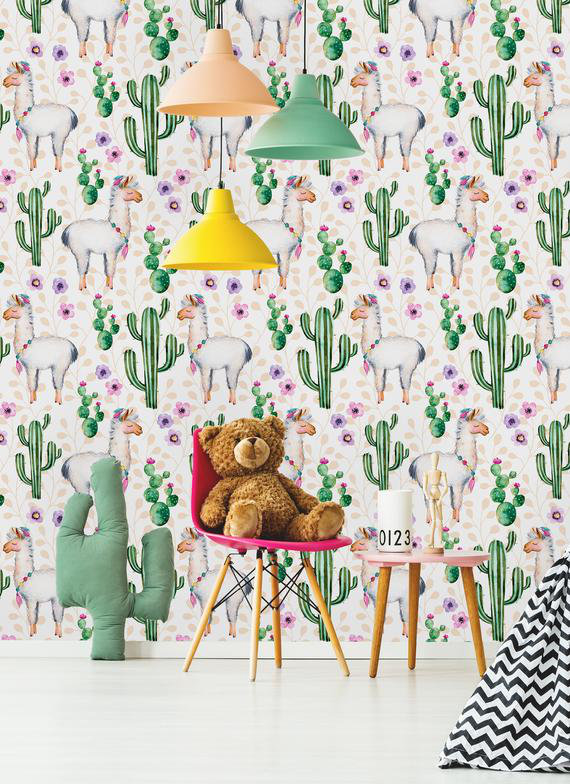 Rouleau de papier peint adhésif Lee and Cactus L 8,33 pi x l 25 po Beebe