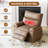 Electric Massage Recliner Chair with Heat - 360° Swivel Rocker PU Leather Lounge Sofa for Living Room/Bedroom-668677130