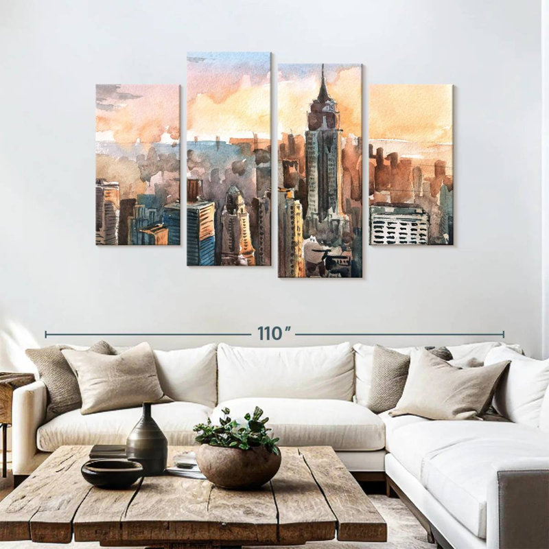 Sireci Structures In Manhattan, 54" H x 84" W