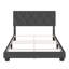 Structure de lit tapissier avec tête de lit Diamond Linen-1427847240-1427847242