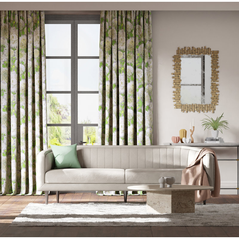 Dahlia Fabric, Sail Cloth/Meadow/Sketched 