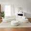 Ensemble de canapé modulaire en chenille avec repose-pieds incurvé, aucun assemblage requis-1186912136