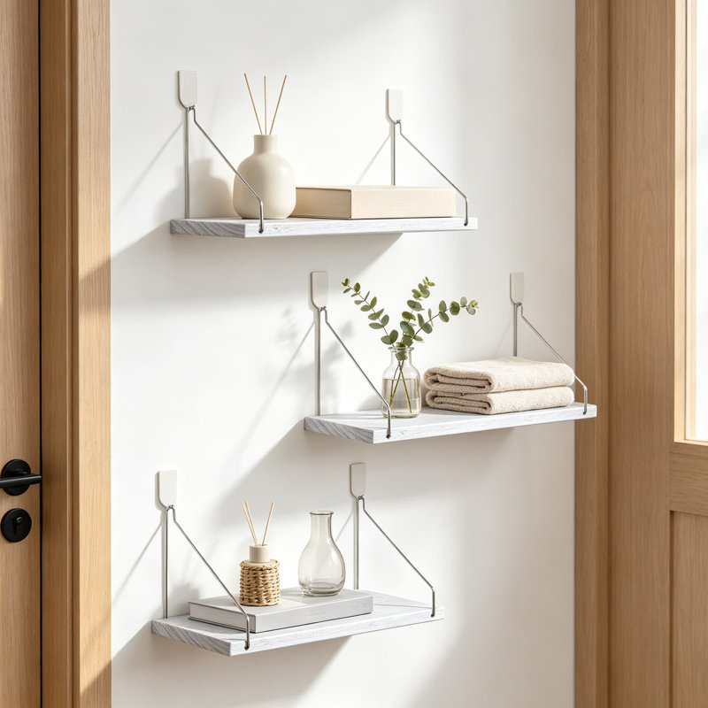 Ensemble de trois tablettes murales flottantes flottantes