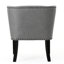 Fauteuil club occasionnel en tissu gris, 27,66 po Largeur, hauteur de 32,4 po, profondeur de 27,28 po, pavillon de 25,4 lb de hauteur, largeur, profondeur,