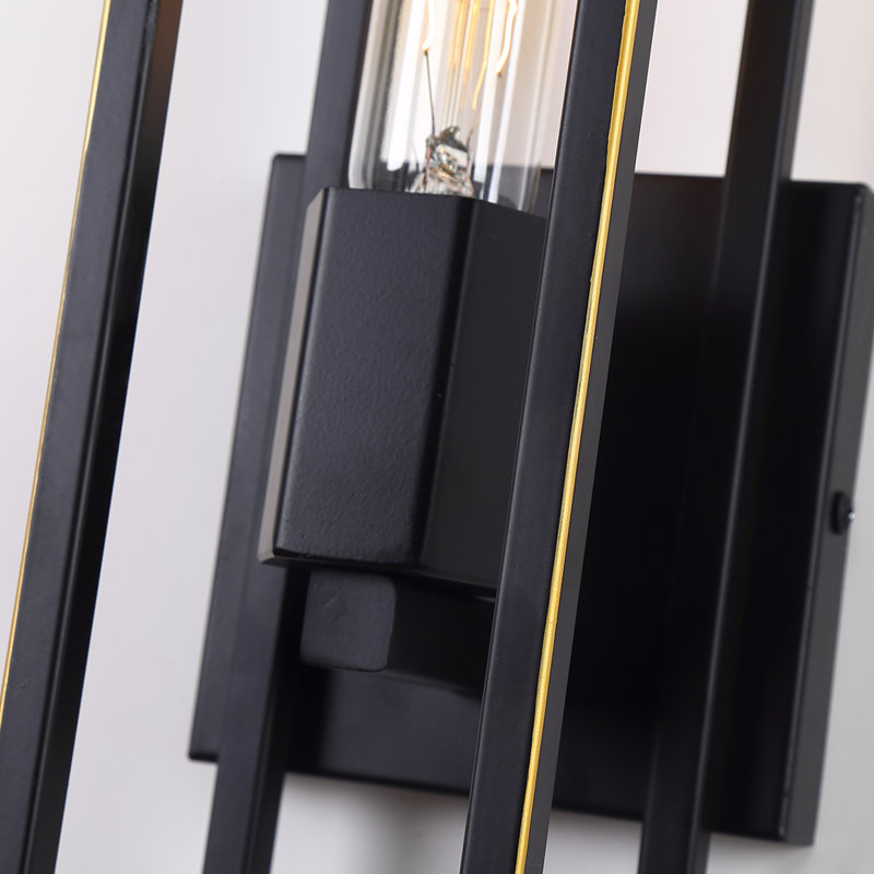 Applique murale articulée à intensité variable 1 lumière Burwell, Noir