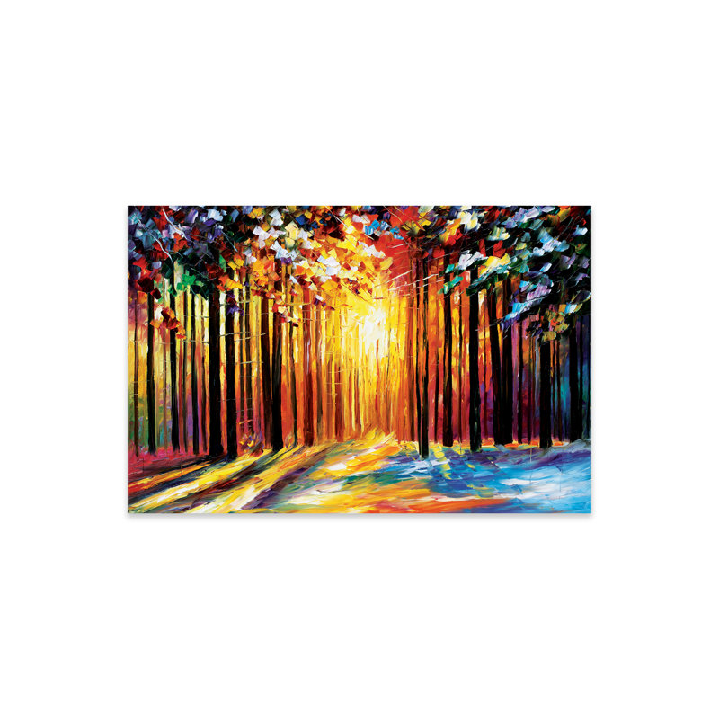 Soleil de janvier sur plastique / acrylique par Leonid Afremov, peinture