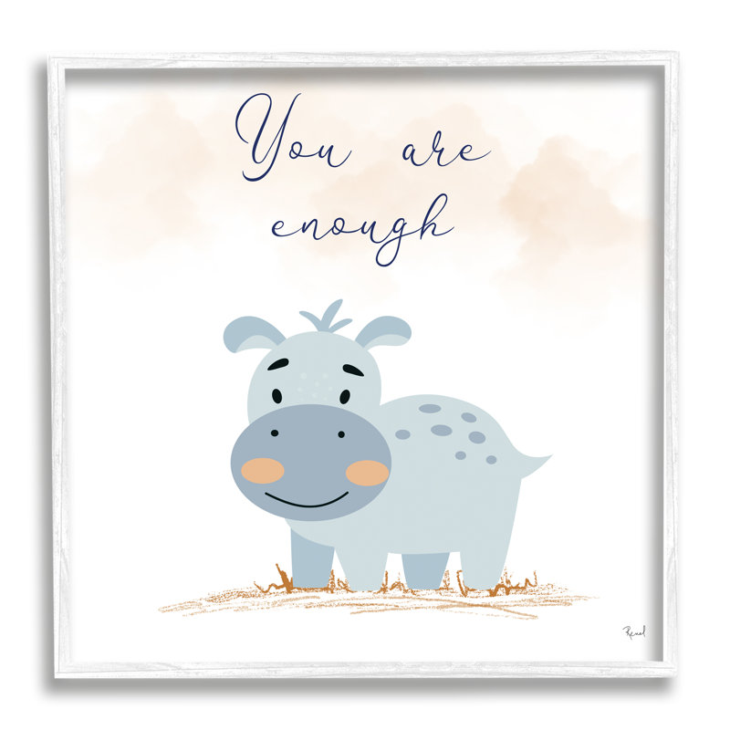 «Ba-942», impression sur bois encadrée «You Are Enough Inspirational» par Matthew Piotrowicz, H 17 po x l 17 po x P 1,5 po