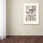 « take time to manger ii », art textuel sur toile tendue-12227649