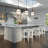 Transitional Design 31"H Square Bar Stool For Outdoor, 1Pc