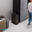 Poubelle de cuisine mince en acier inoxydable avec pédale et couvercle à fermeture douce 12 gallons Home Zone Living