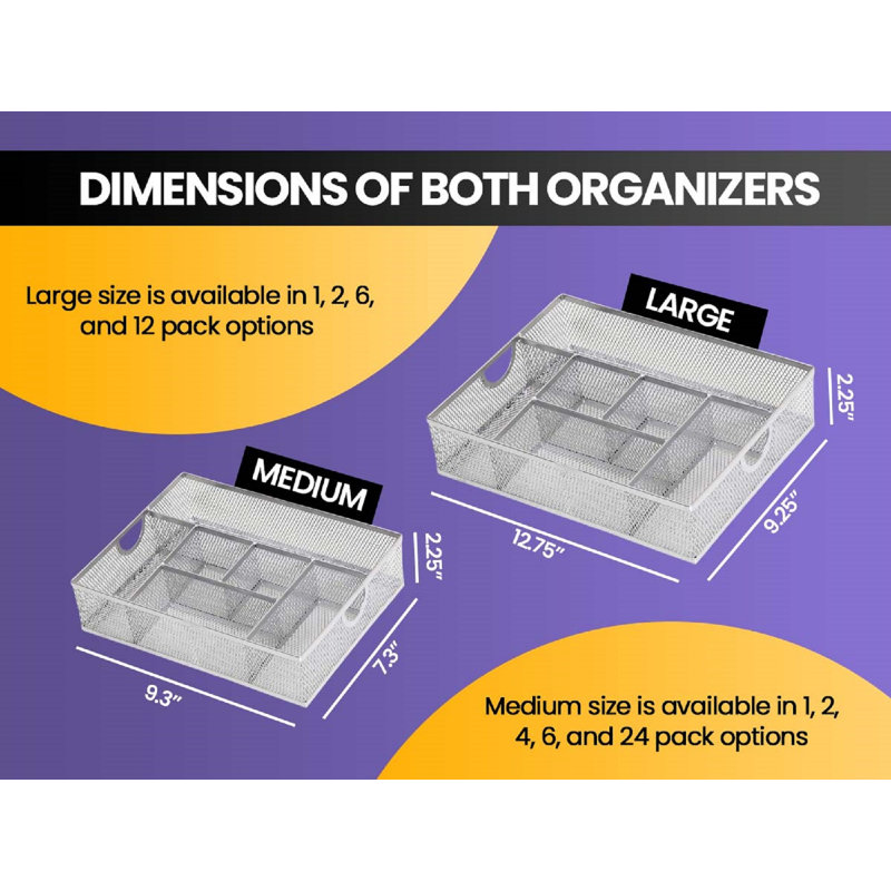 Rangement de bureau Knutson, H 2,4 po x l 7,3 po x P 9,3 po
