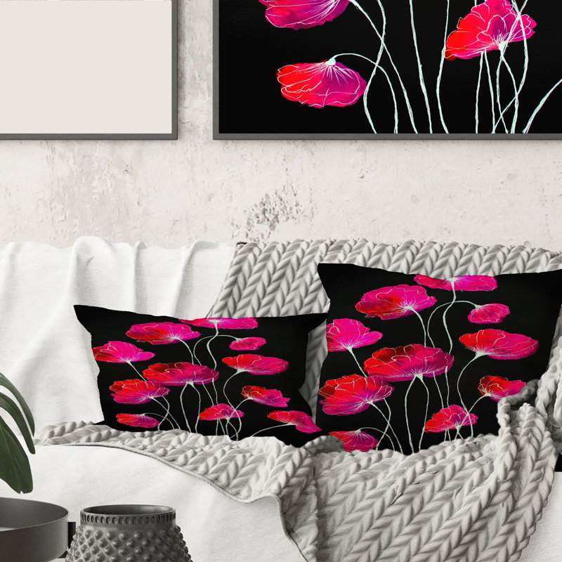 Housse et insert de coussin rectangulaire Flower Détail III