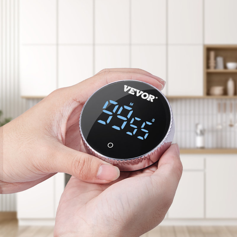 Digital Kitchen Timer Magnetic Countdown Countup Timer & Large LED Display