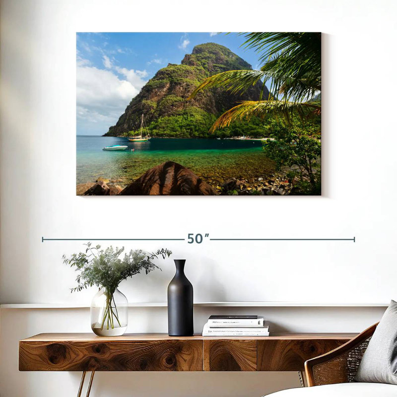 Petit Piton, 26" H x 39" W