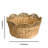 Isidore Water Hyacinth Woven Round Multi Use Kitchen and Bathroom Basket - 14" x 14" x 7" / 12" x 12" x 5.5" / 10" x 10" x 5" - Natural Brown