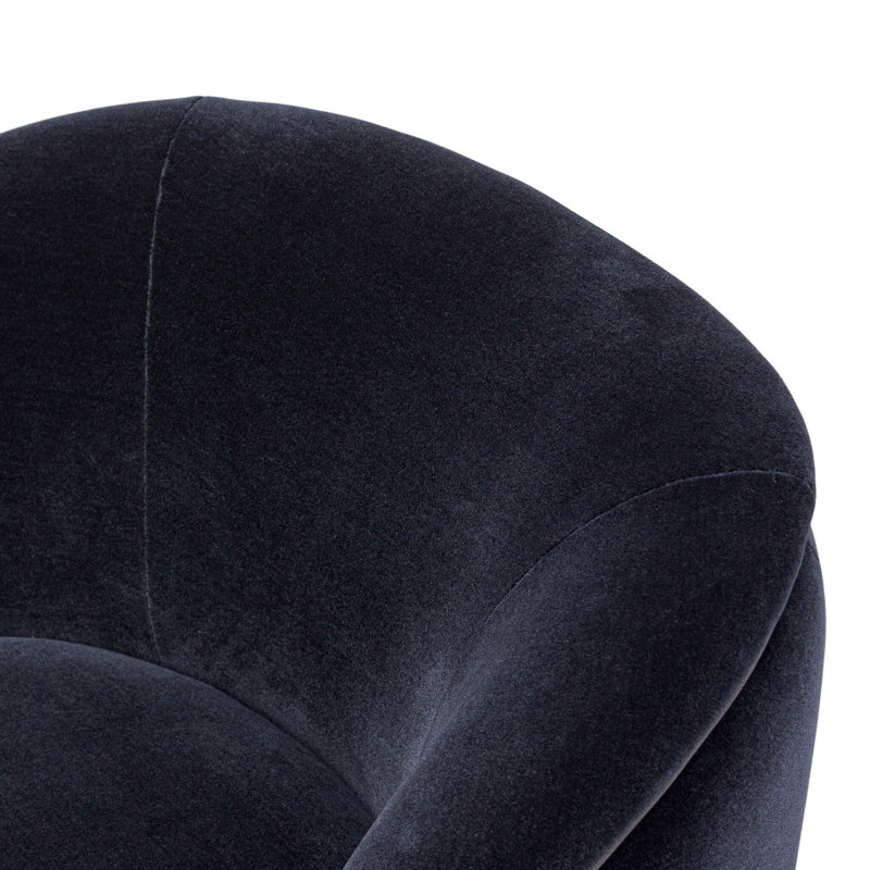 Laurrey Swivel Chair-Monte Navy, Monte Navy Rayon/Viscose/Wool