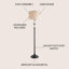Lampe sur pied 60 po Layden