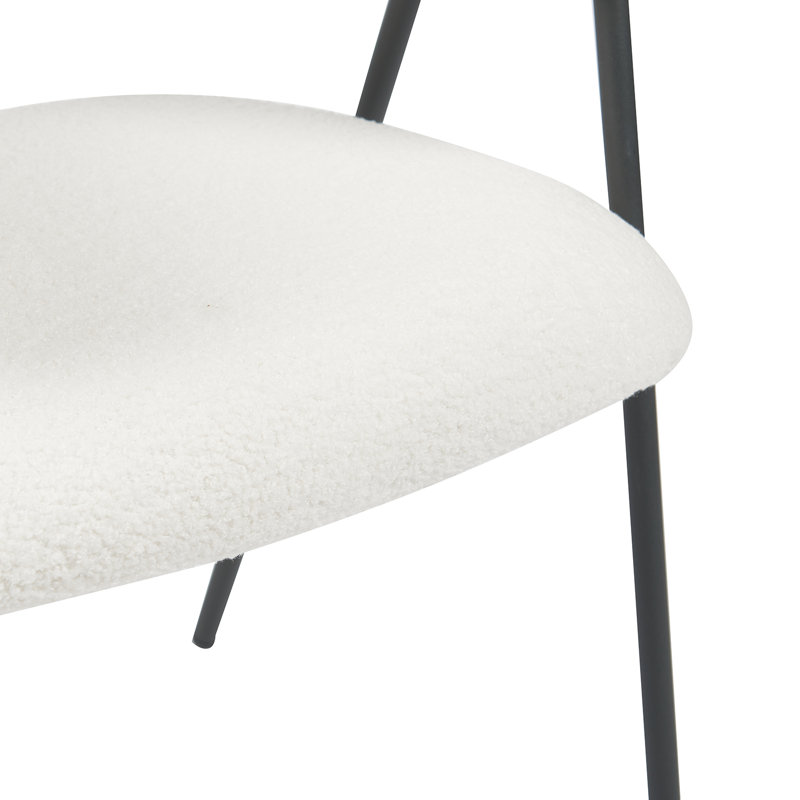 Noah Set of 2 Velvet Dining Chairs, White