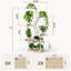 Support pour plantes d'intérieur Verdena 65"H en métal avec lampe de croissance pour plantes hautes-181001388