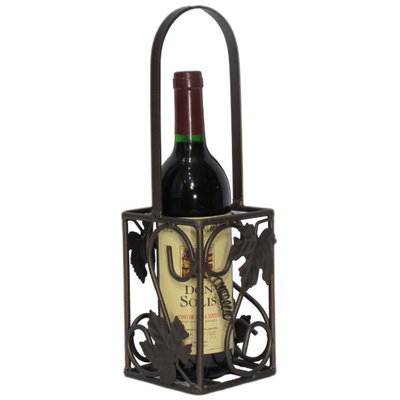 French Vineyard Grape Leaf Bottle Carrier